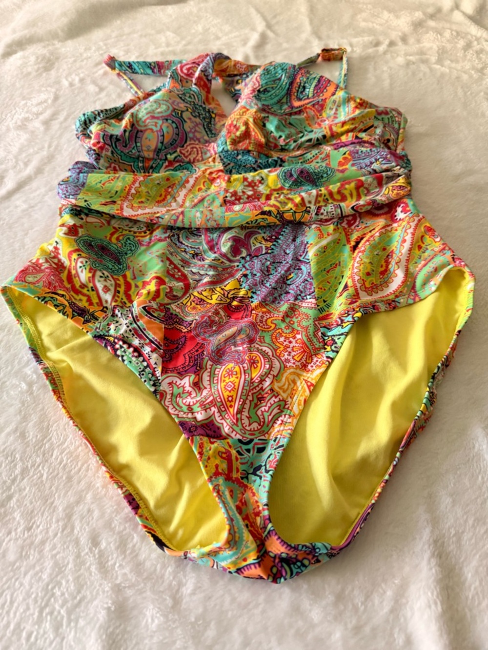Bleu Rod Beattie Bohemian Paradise 1pc Swimsuit Size 14 - Picture 4 of 10